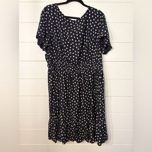 Croft & Barrow Black and White Midi Dress